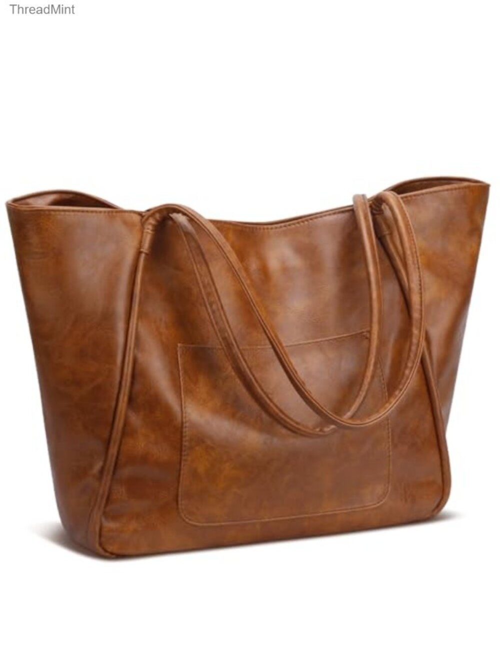 Large Tote Bag for Women Anti-Theft Zipper Faux Leather Work Travel Purse